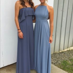 Lulus Dusty Blue Maxi Dress